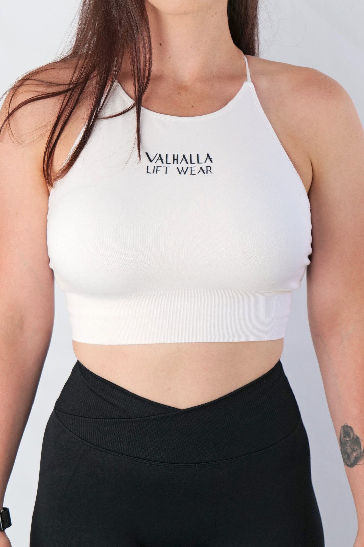 White Longline Seamless Bra