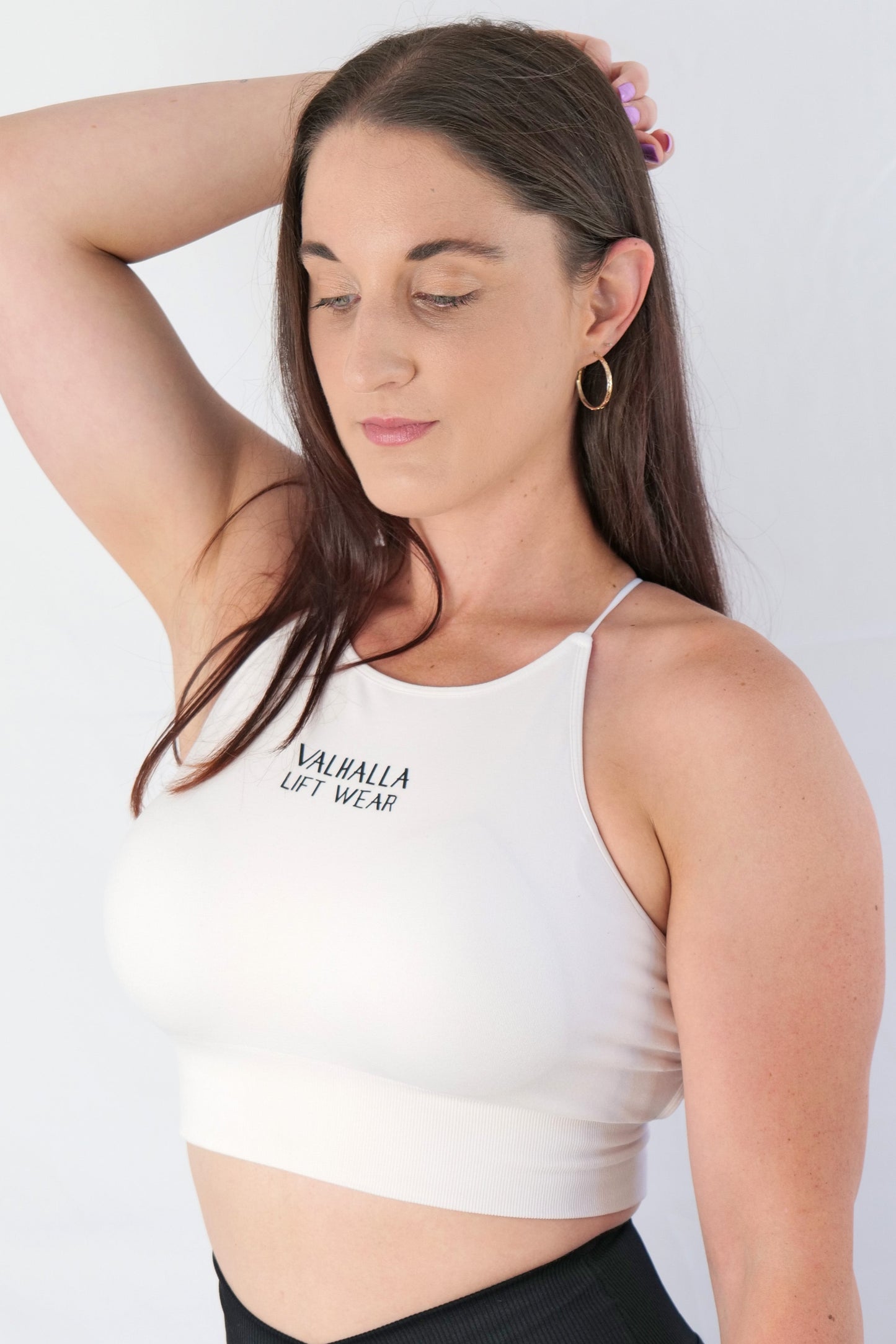 White Longline Seamless Bra