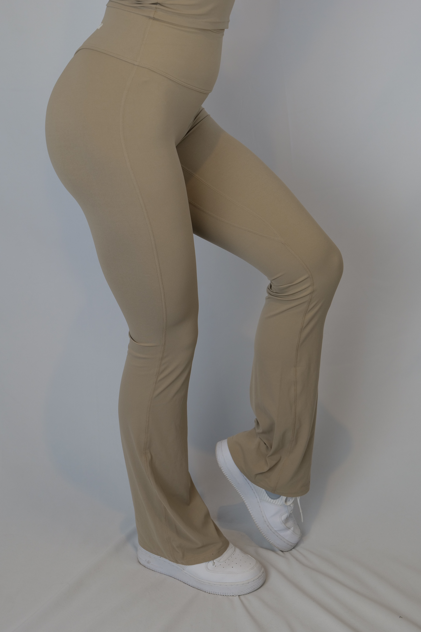 Taupe Flare Leggings