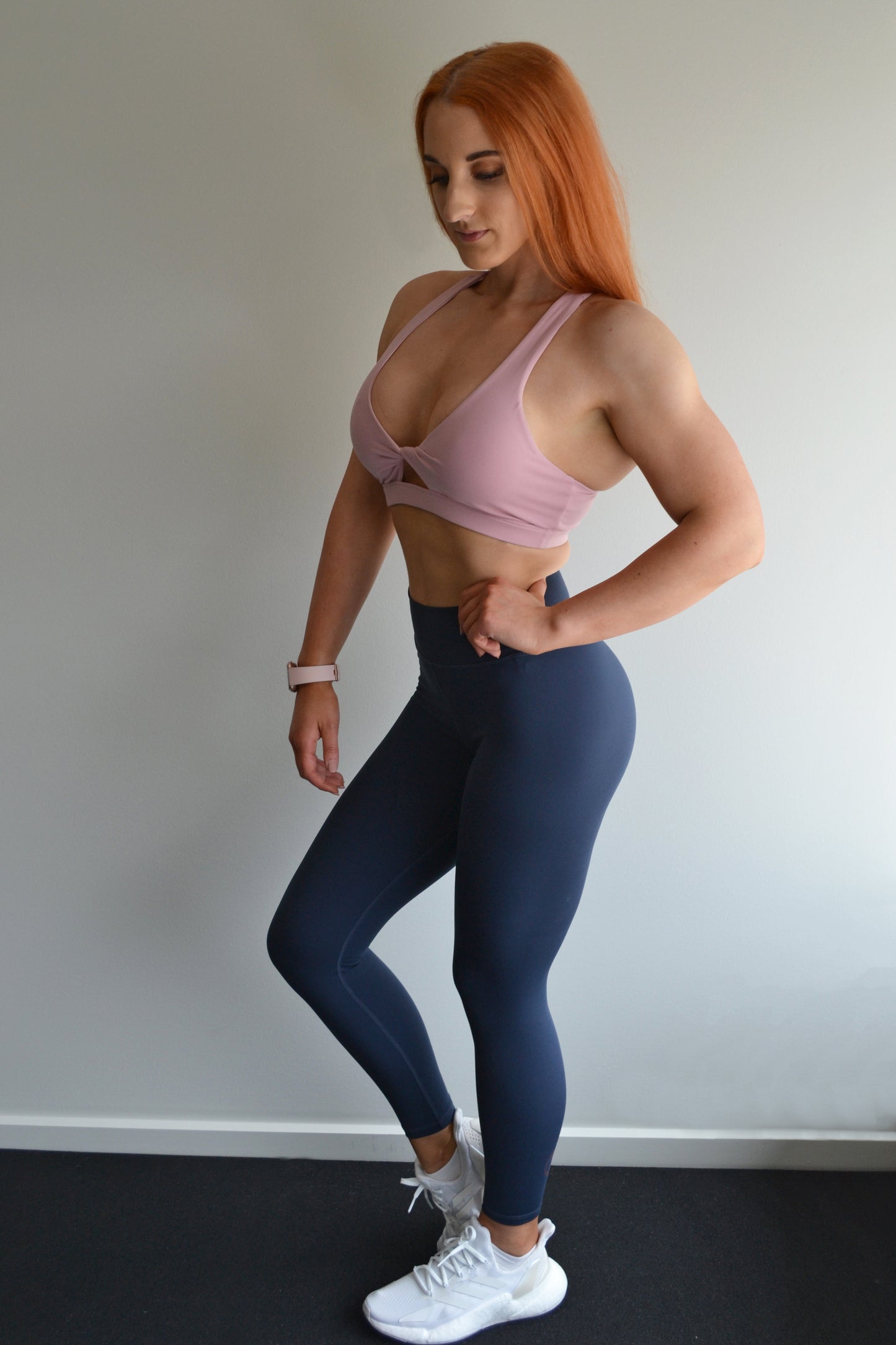 Pink Twist Sports Bra