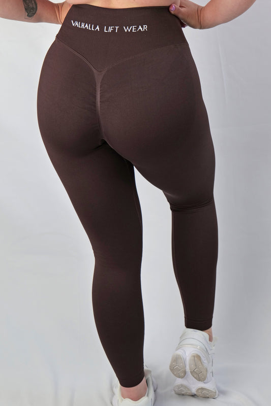 Brown Seamless Leggings