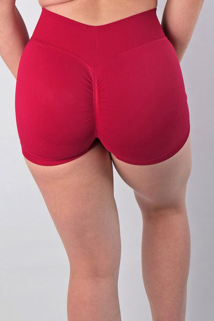 Raspberry Seamless Shorts