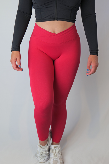 Red Seamless Leggings