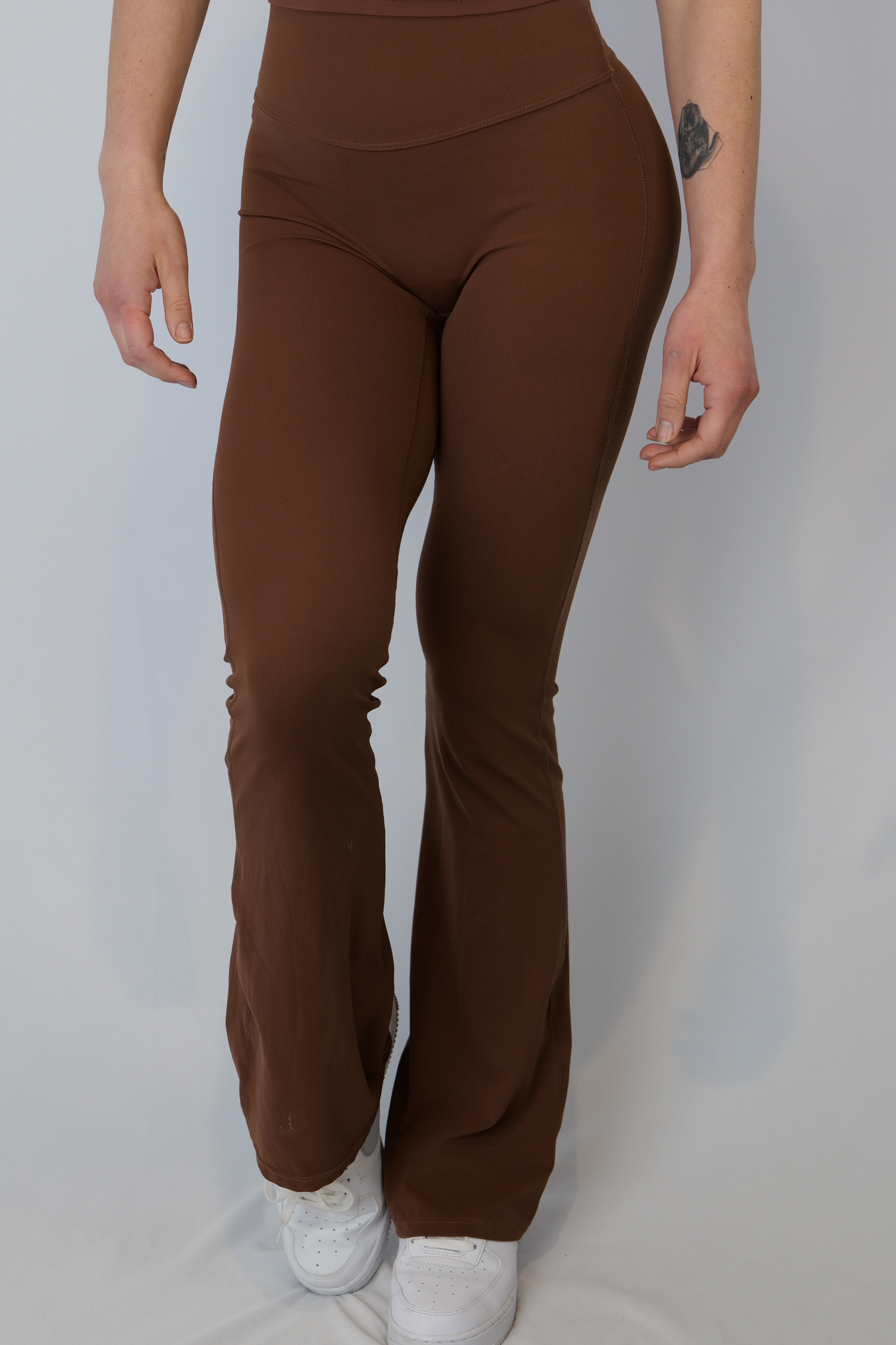 Brown Flare Leggings
