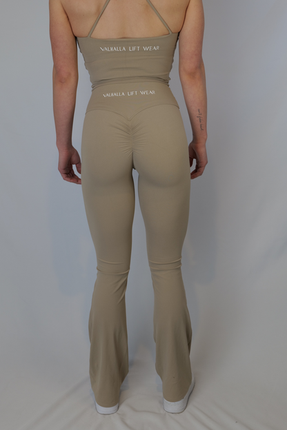 Taupe Flare Leggings