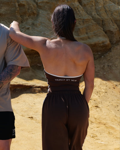 Brown Elevate Halter Top