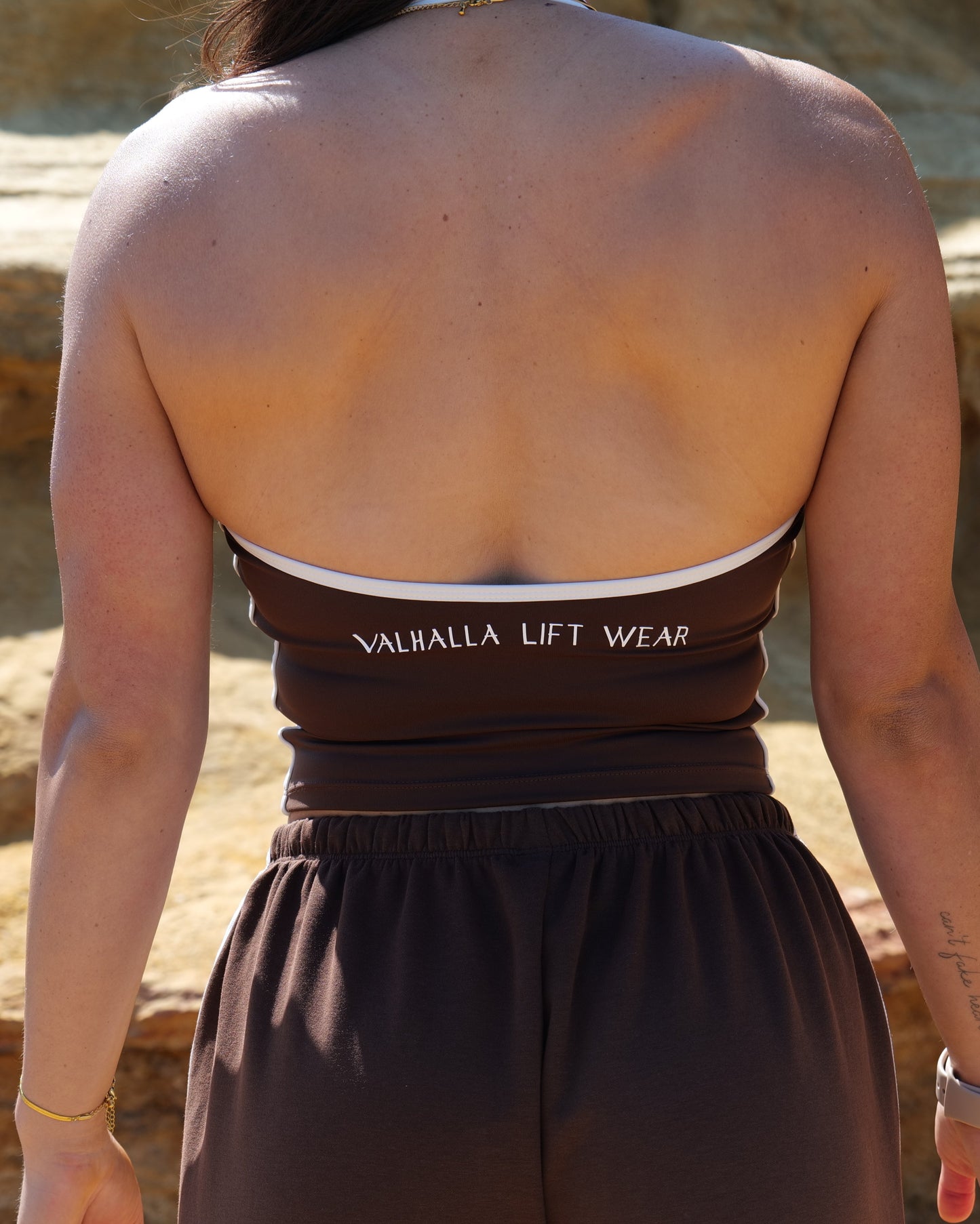 Brown Elevate Halter Top