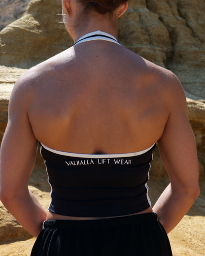Black Elevate Halter Top
